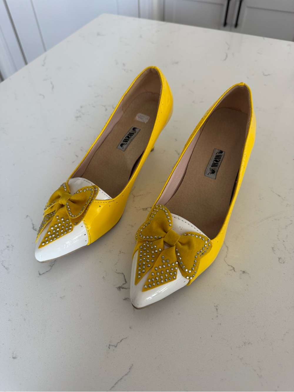 Womens Stilettos Heels Bowknot Pointed Toe Party Dress Pumps Shoes size 39 8-8.5 - Picture 1 of 8